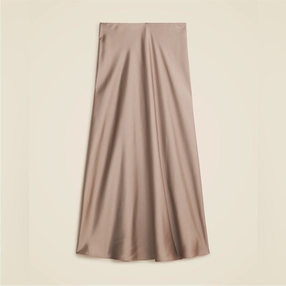 JCrew Gwyneth slip skirt Taupe Size Medium